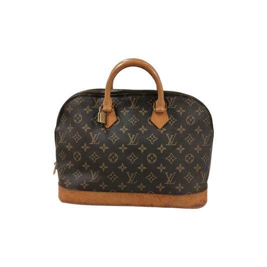 LOUIS VUITTON Handbag Monogram M51130 Brown Stain/Damage VI0973 Rank C