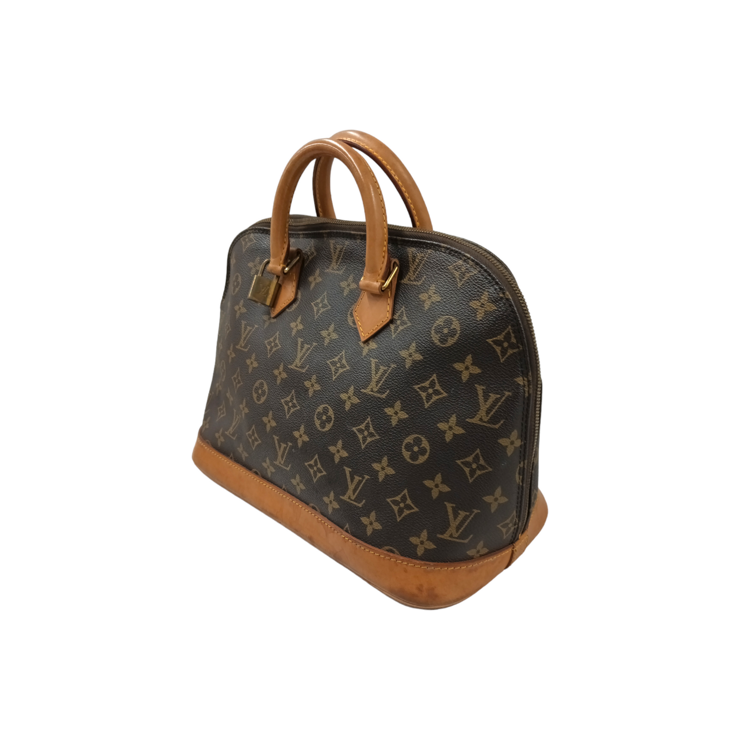 LOUIS VUITTON Handbag Monogram M51130 Brown Stain/Damage VI0973 Rank C