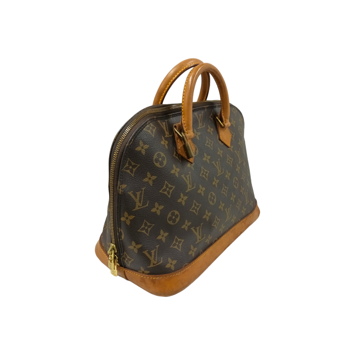 LOUIS VUITTON Handbag Monogram M51130 Brown Stain/Damage VI0973 Rank C