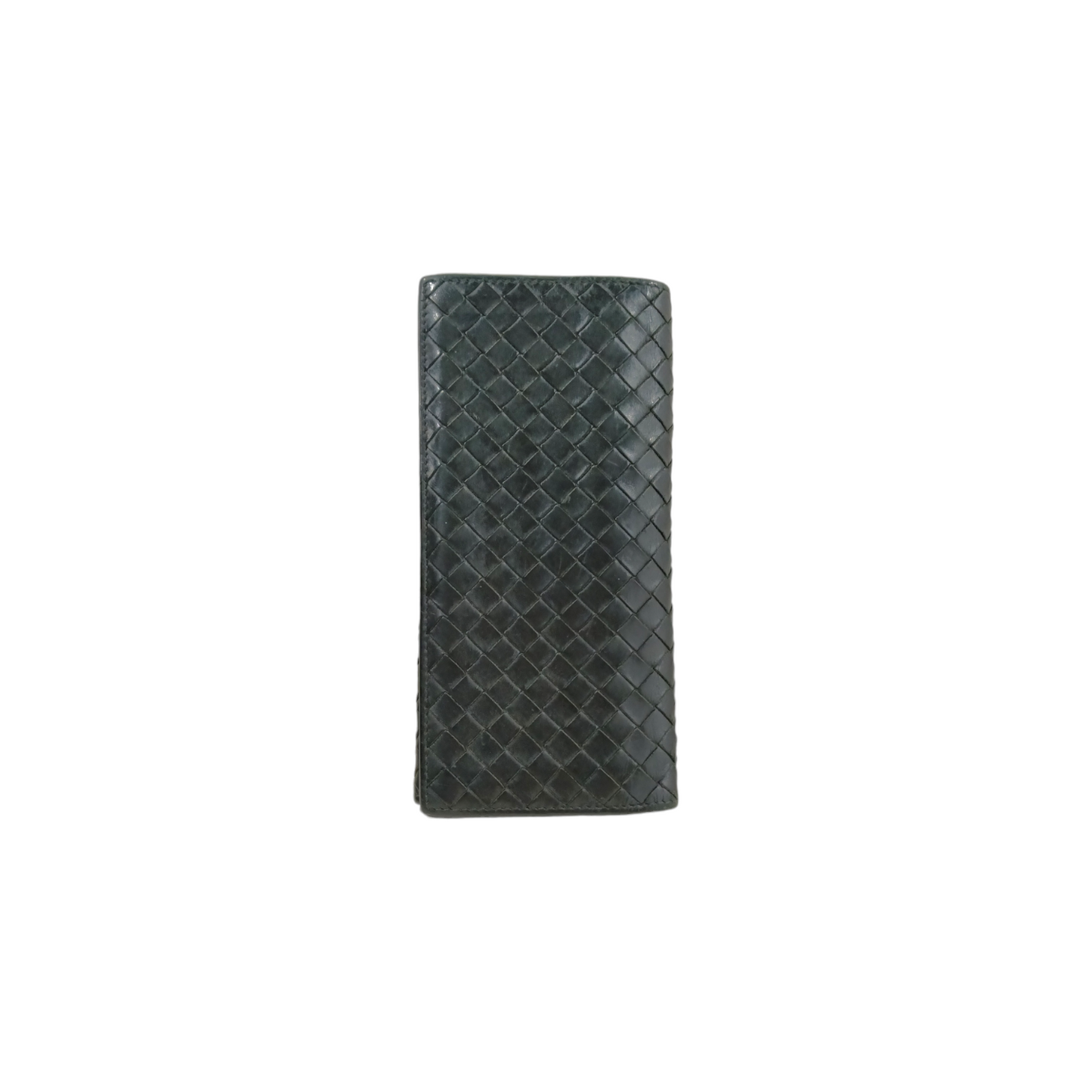 BOTTEGA VENETA Long Wallet Black 120697 V4651 1000 Damage Rank C