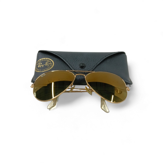 RAY-BAN Sunglasses Gold RB3025 Rank B