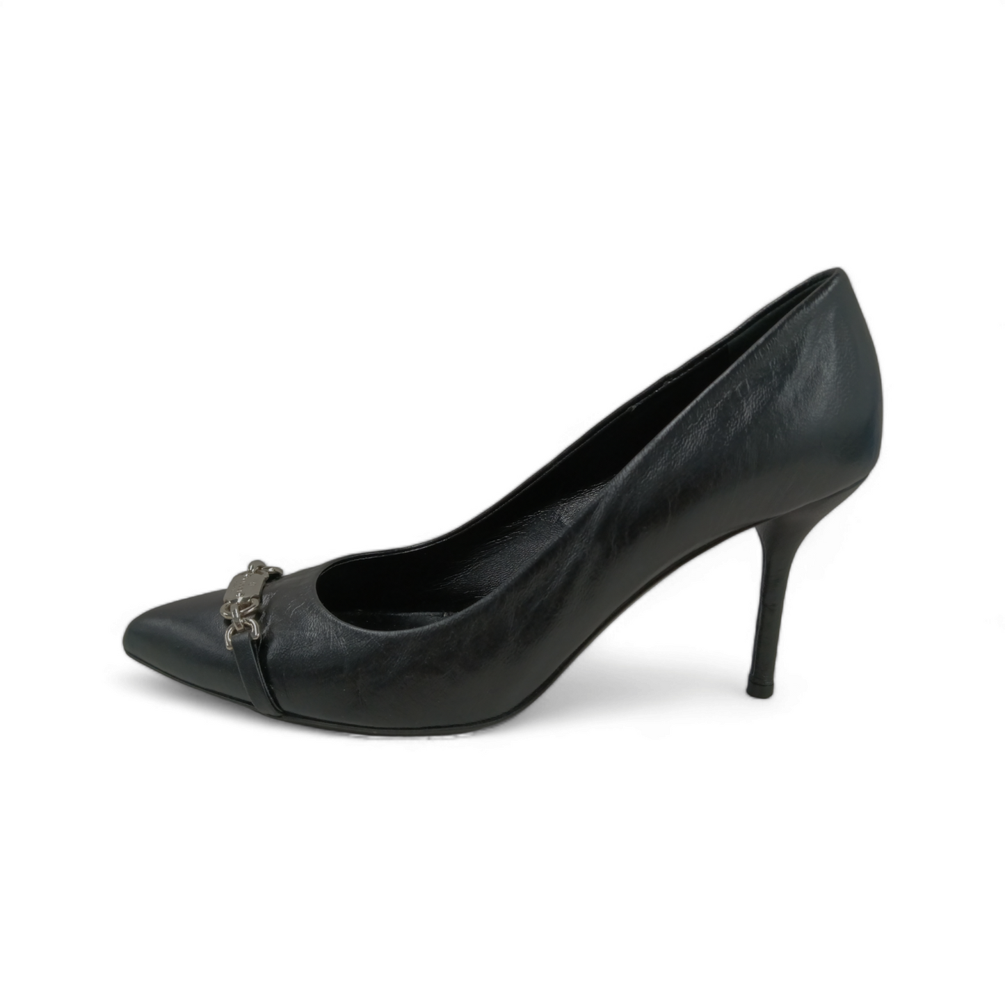 GUCCI Pumps Size 37.5 Lady's Black Damage 370599 Rank B