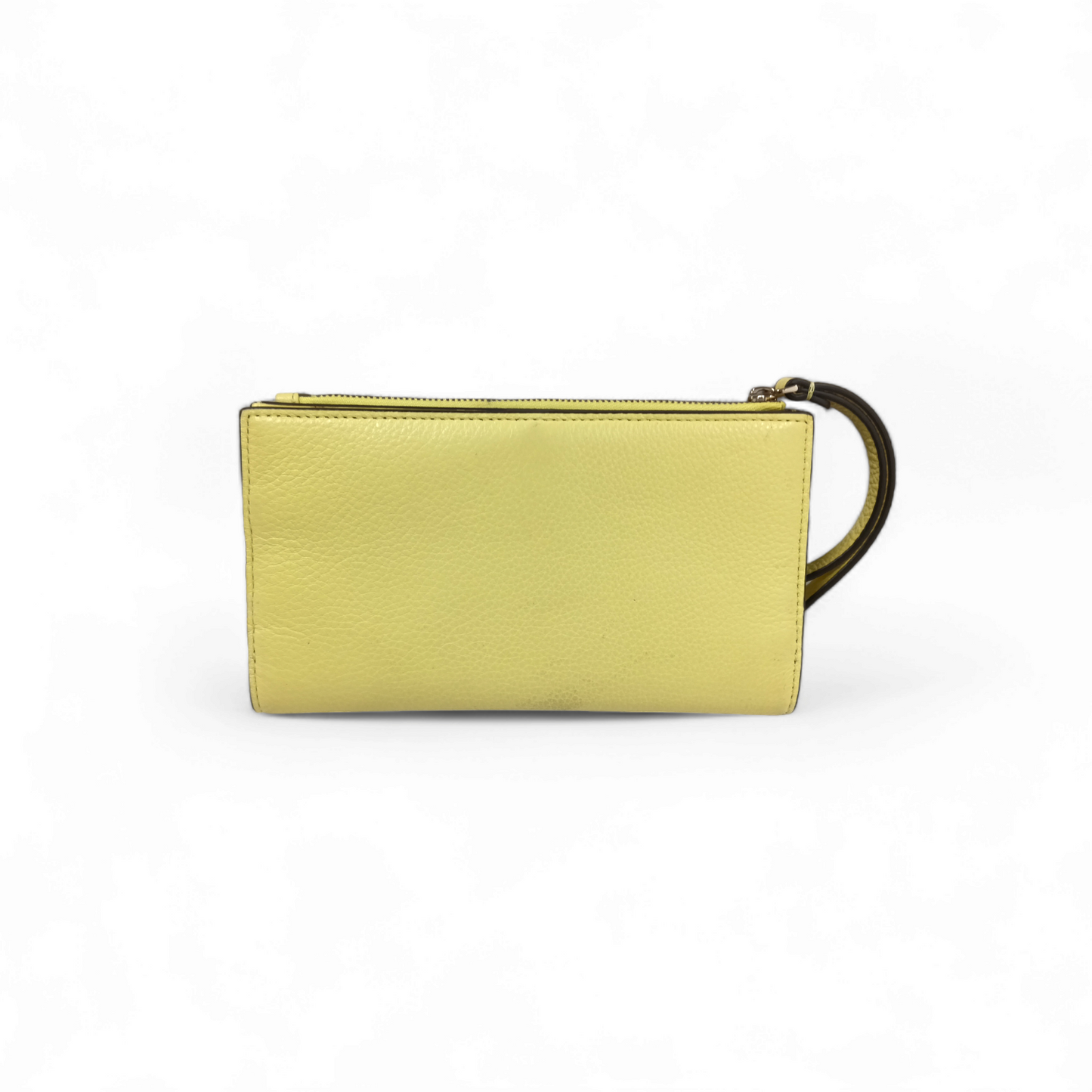 Kate Spade Long Wallet WLRU5843 Yellow Rank B