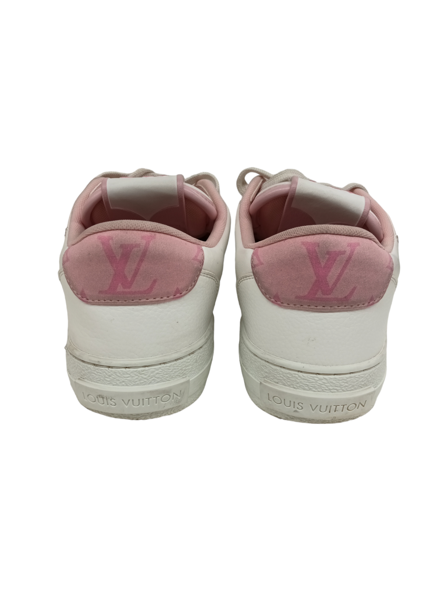 LOUIS VUITTON Sneaker Size 36 1/2 Lady's White/pink VL0252 Charlie *Stain