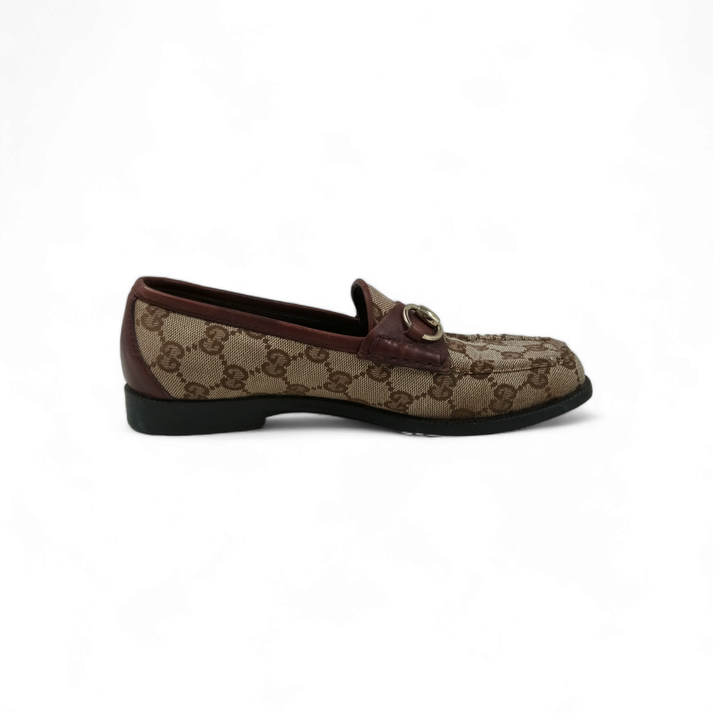 GUCCI Bit Loafers Size35.5 Lady's Brown Rank C