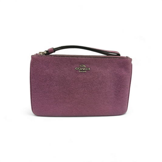 COACH Pouch F57465 Purple Stain Rank B