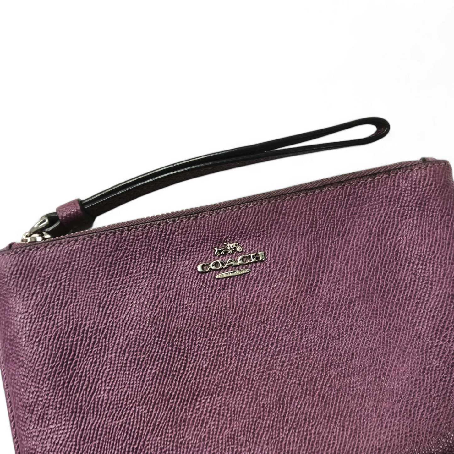 COACH Pouch F57465 Purple Stain Rank B