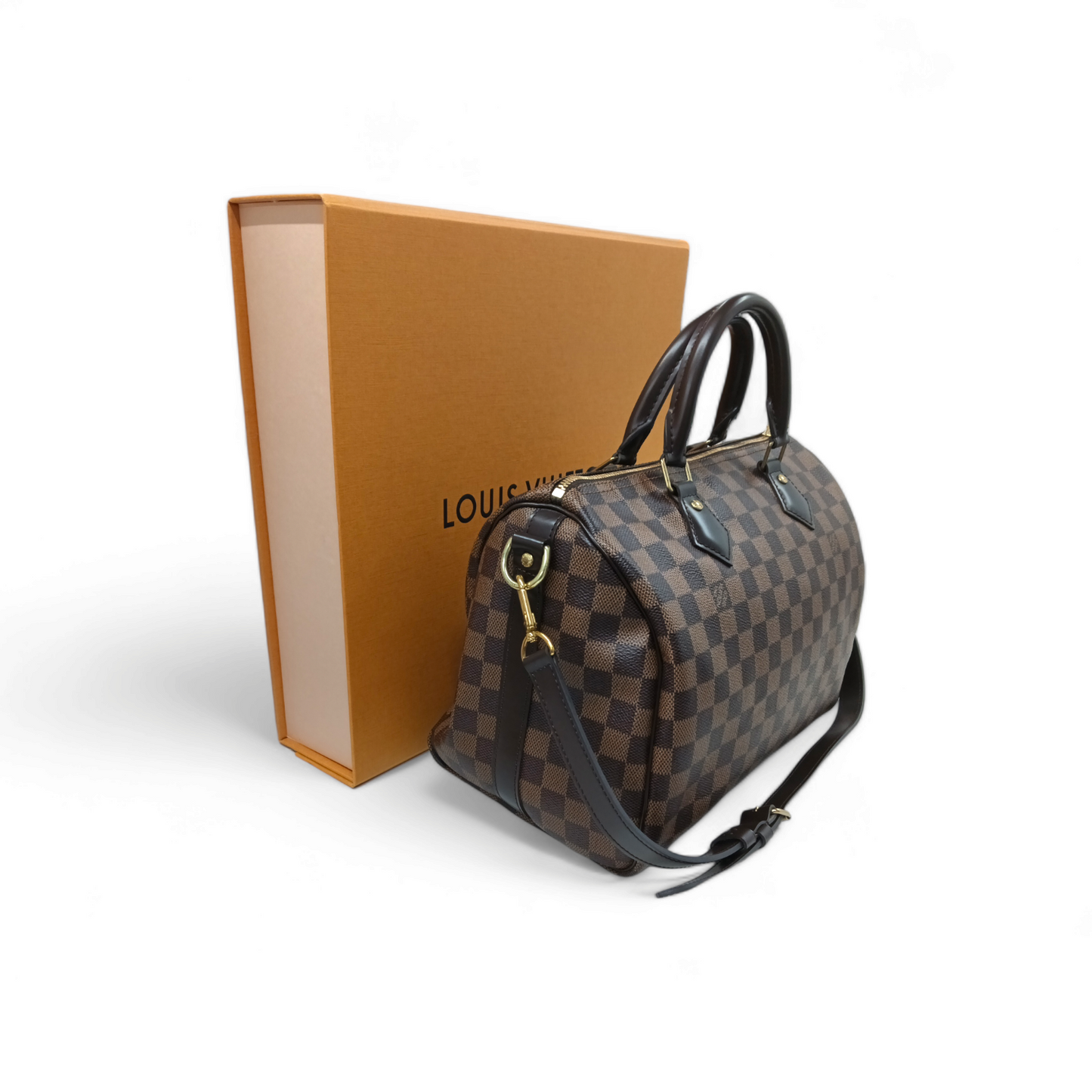 LOUIS VUITTON 2WAY Bag Speedy 30 Bandouliere N41367 Brown CT1118 Rank AB