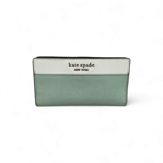 Kate Spade Long Wallet WLRU6016 Yellowish Green Rank BC