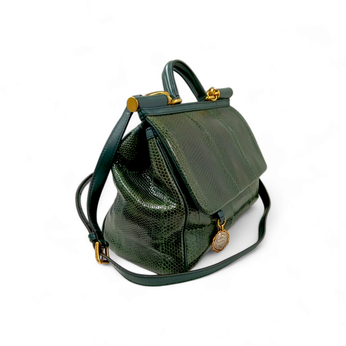 DOLCE & GABBANA Bag Green Green Sicily Rank AB