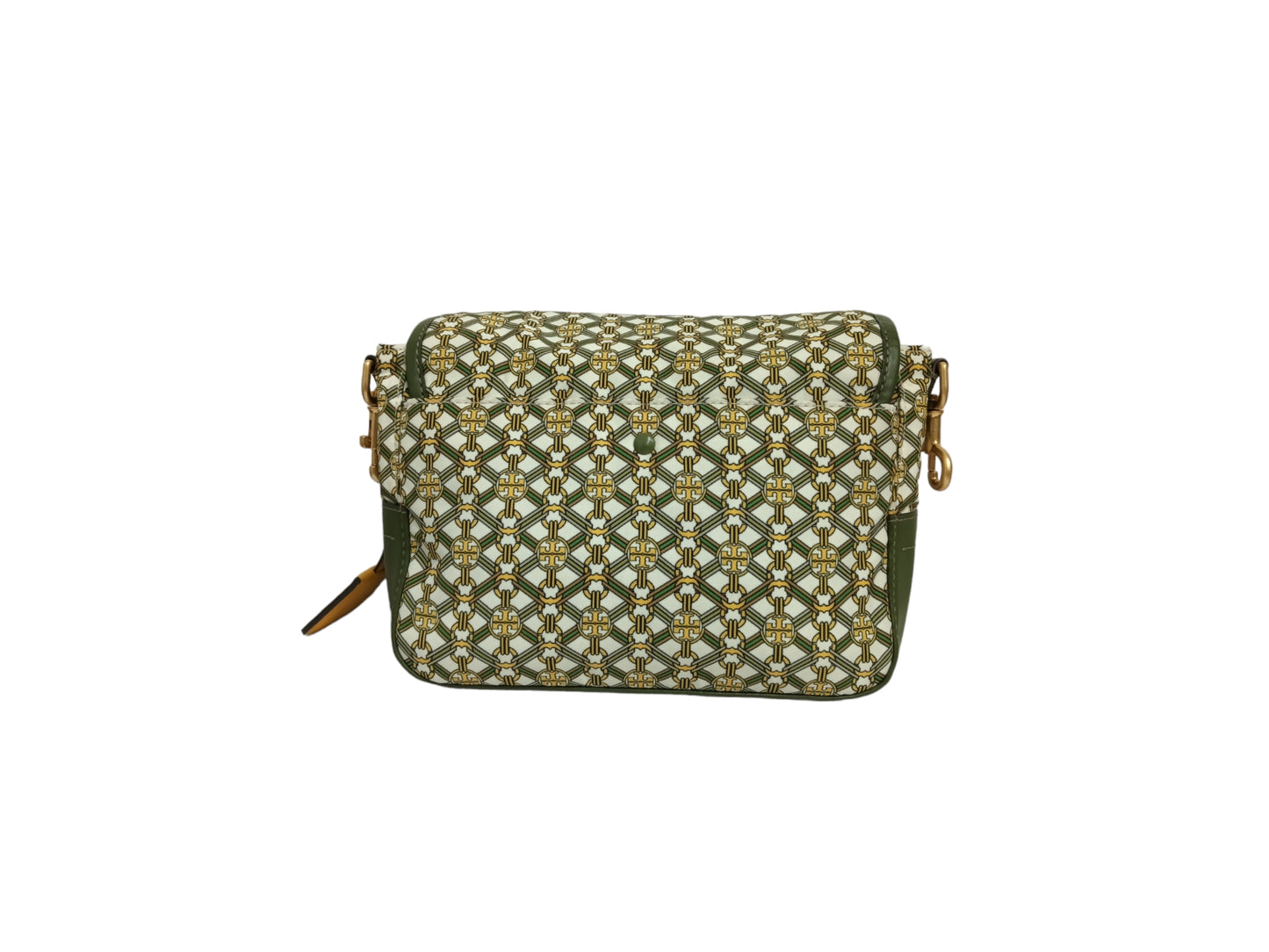 TORY BURCH SHOULDER BAG GREEN/YELLOW RANK B