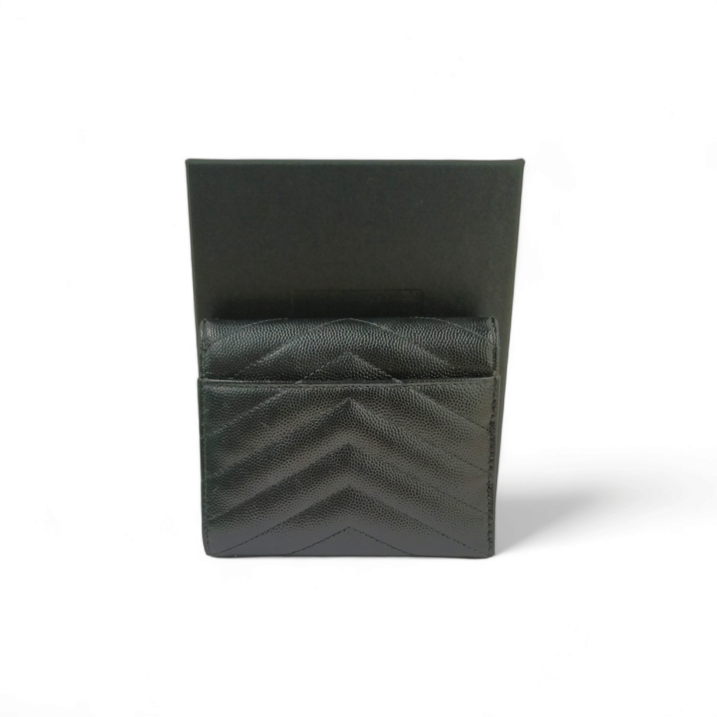 Yves Saint Laurent Wallet 40394B0W01 Black 2023 *inside Stain*  Rank B