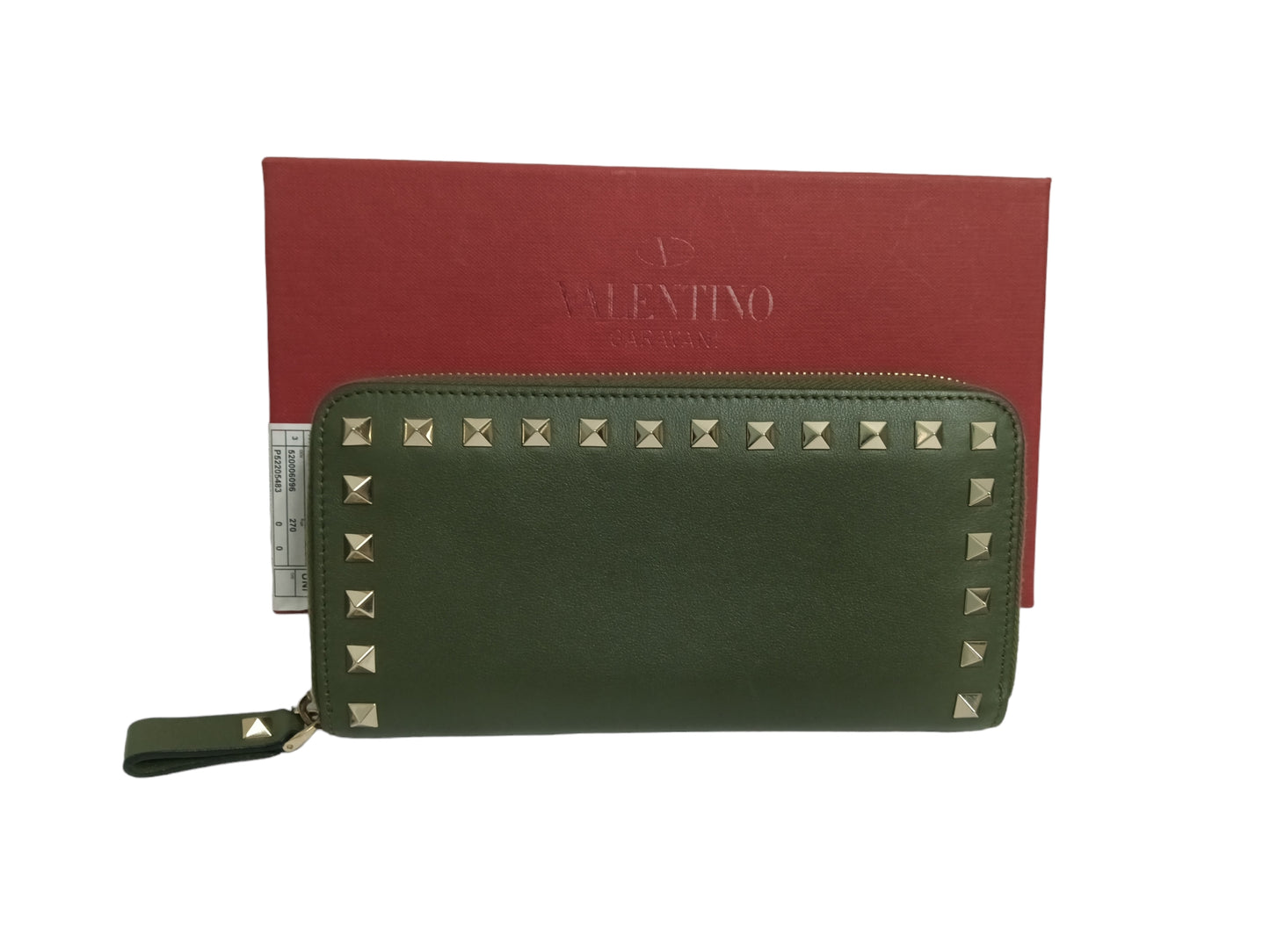 Valentino Garavani Long Wallet Olive PRP645BOL2 RANK A