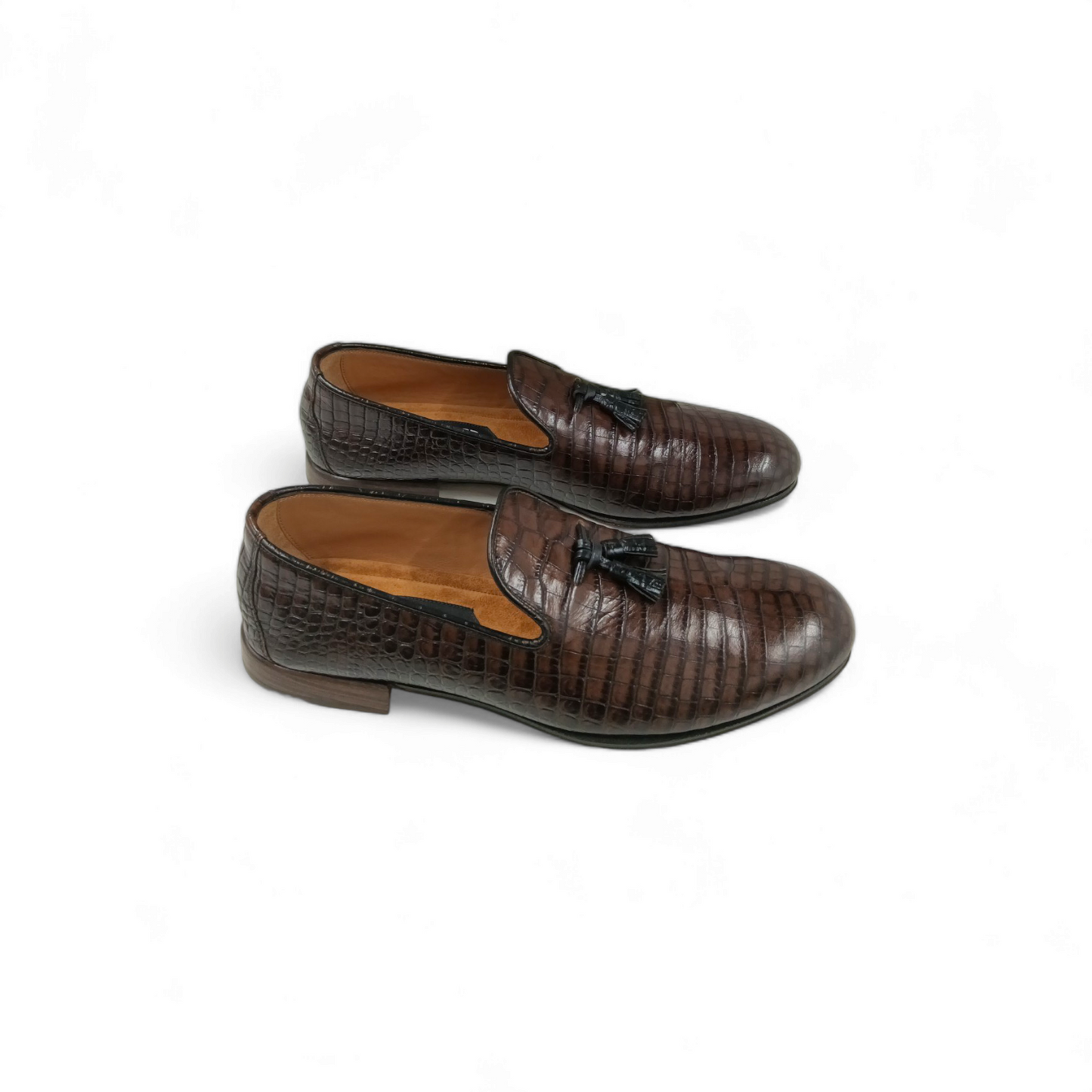 TOM FORD Loafers Size 9 Men Brown J1343G ALLIGATOR Rank AB