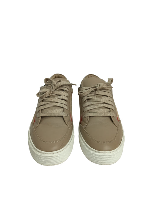 BURBERRY LONDON SNEAKER 36 I TCALOC935MON LADY'S BEIGE STAIN RANK(B)