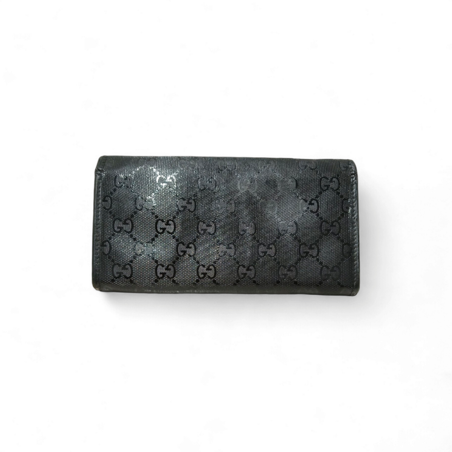 GUCCI Wallet Black Inside *Stain/Missing Parts* Rank C