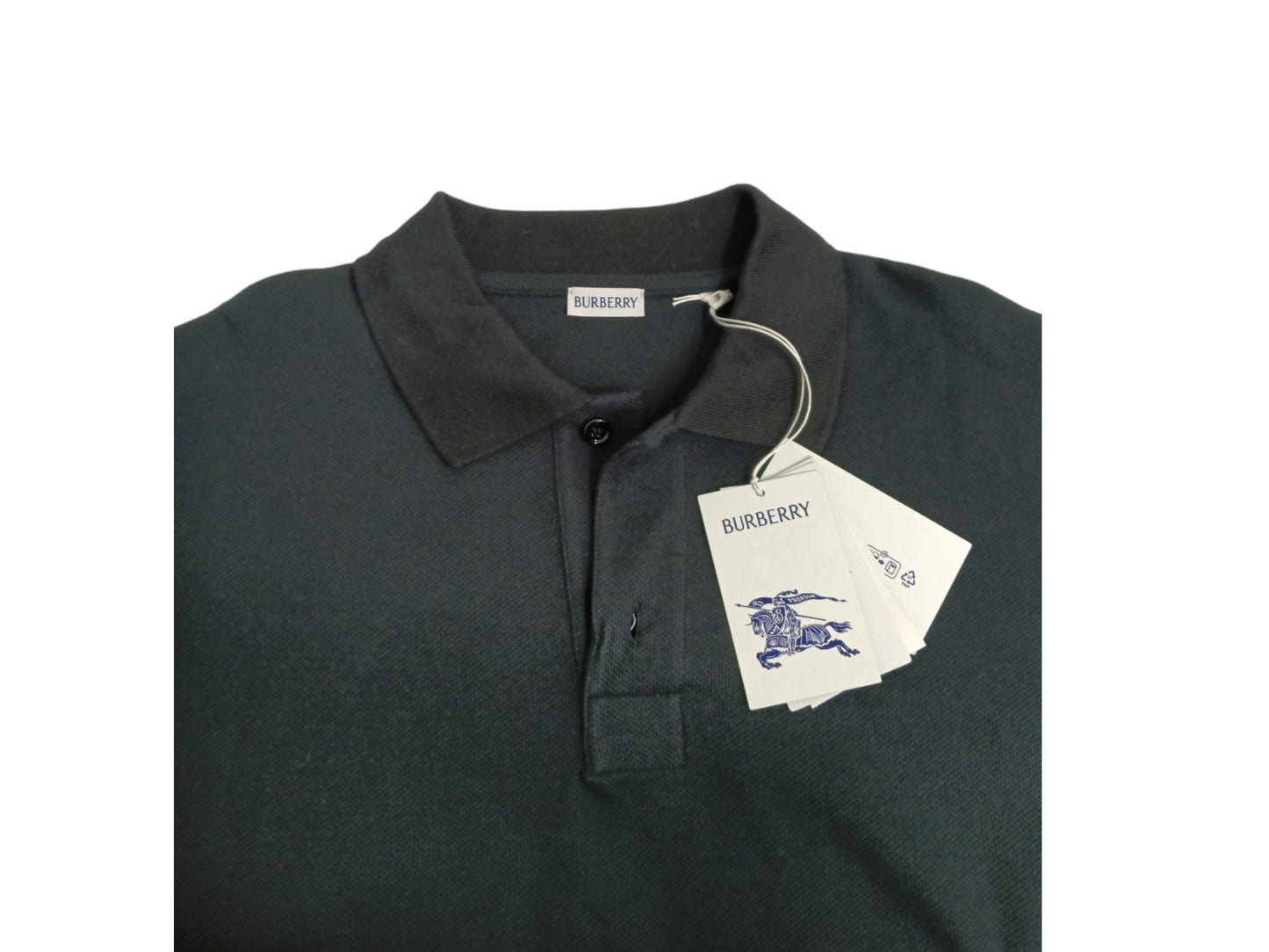 BURBERRY POLO SHIRT SIZE L MENS BLACK 8077316