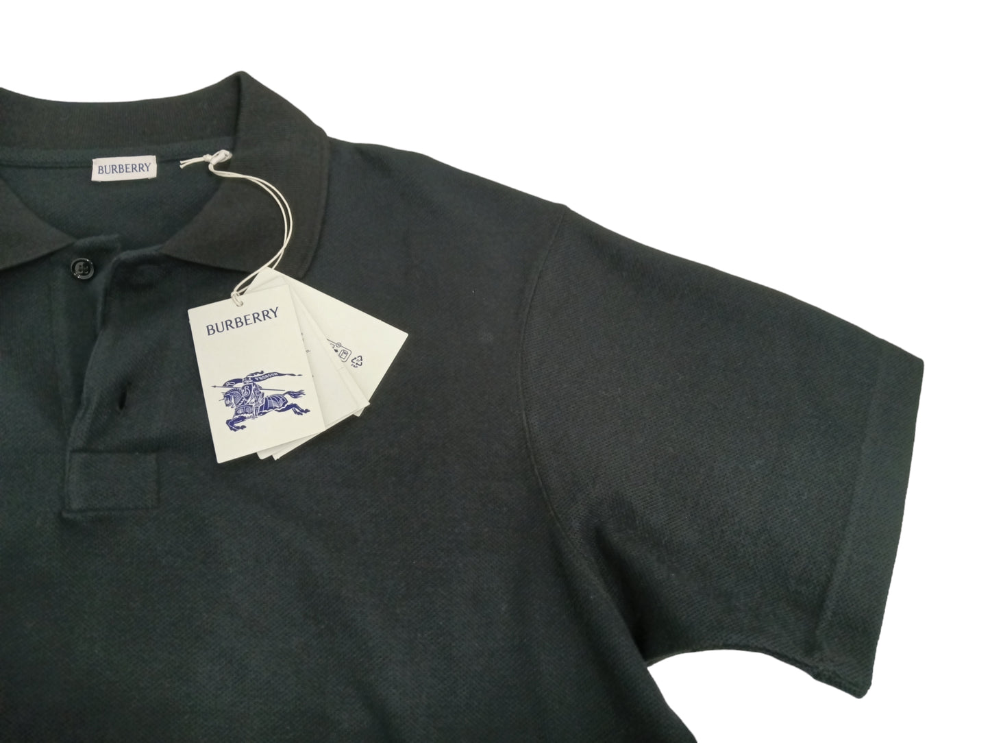 BURBERRY POLO SHIRT SIZE L MENS BLACK 8077316