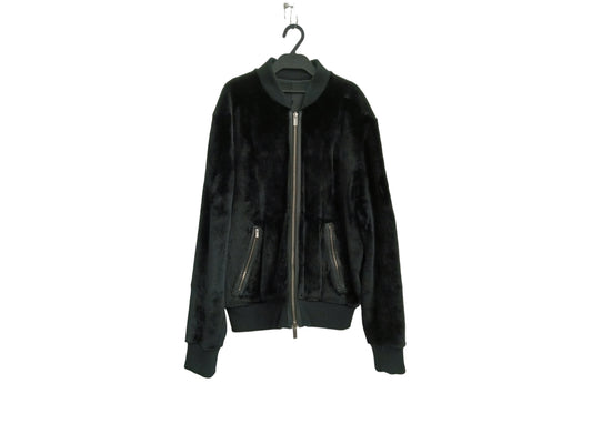 HERMES LEATHER JACKET SIZE 50 MENS BLACK