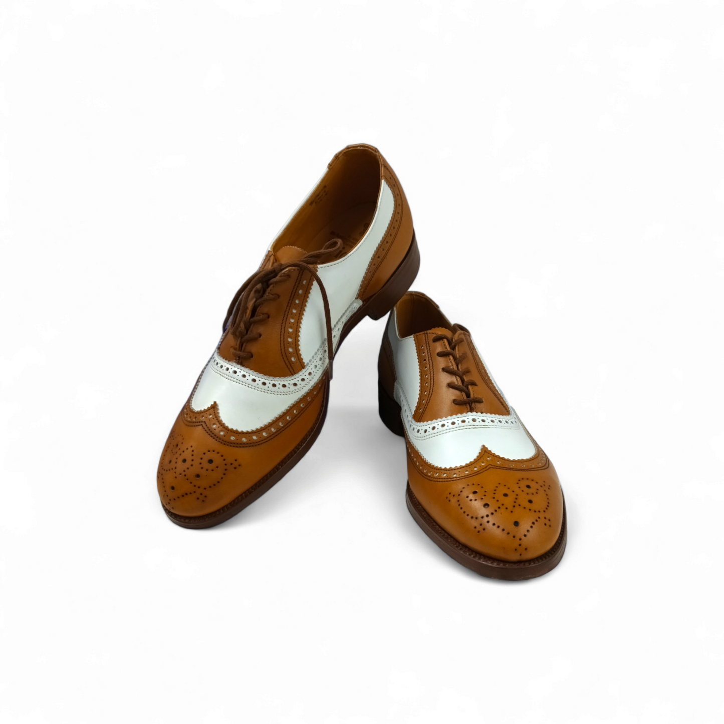 Tricker's Leather Shoes Men Brown&White Size Unknown Rank B