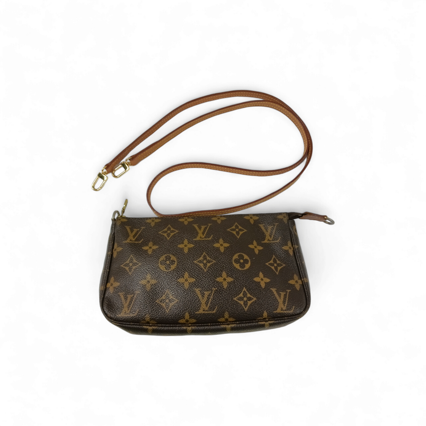 LOUIS VUITTON Shoulder Bag Monogram M40712 Brown **Damage/Stain** SD0012 Pochette Accessoires Rank C