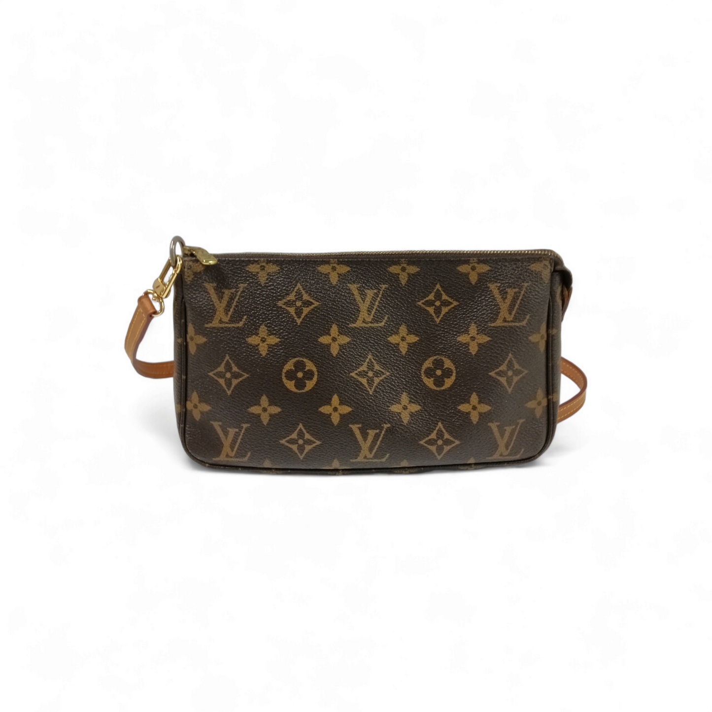 LOUIS VUITTON Shoulder Bag Monogram M40712 Brown **Damage/Stain** SD0012 Pochette Accessoires Rank C