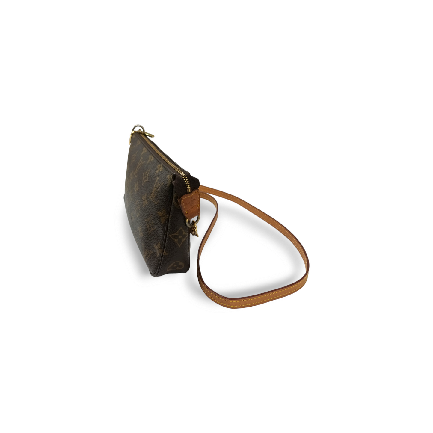 LOUIS VUITTON Shoulder Bag Monogram M40712 Brown **Damage/Stain** SD0012 Pochette Accessoires Rank C