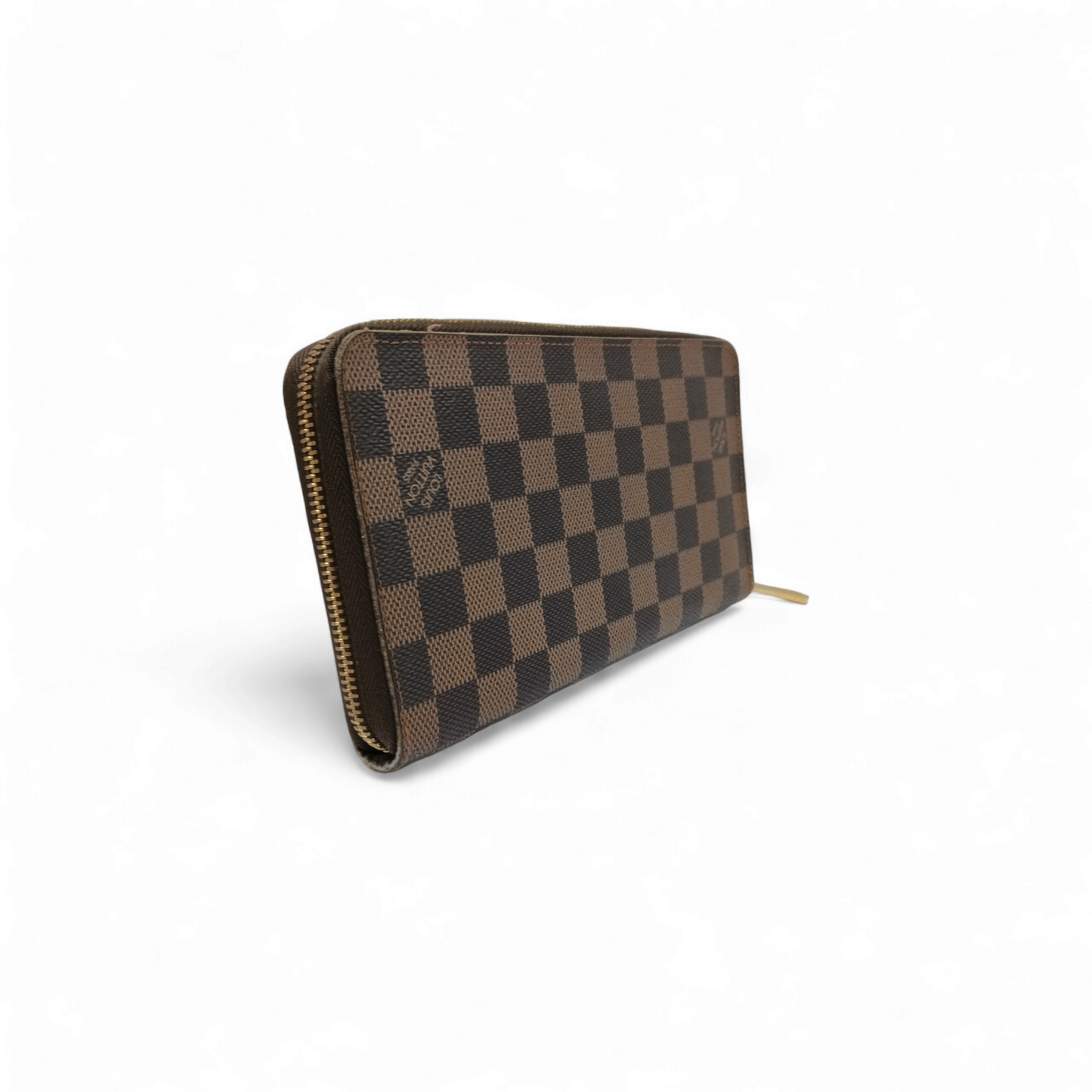 LOUIS VUITTON Long Wallet Damier N60003 Brown CA2039 Rank AB