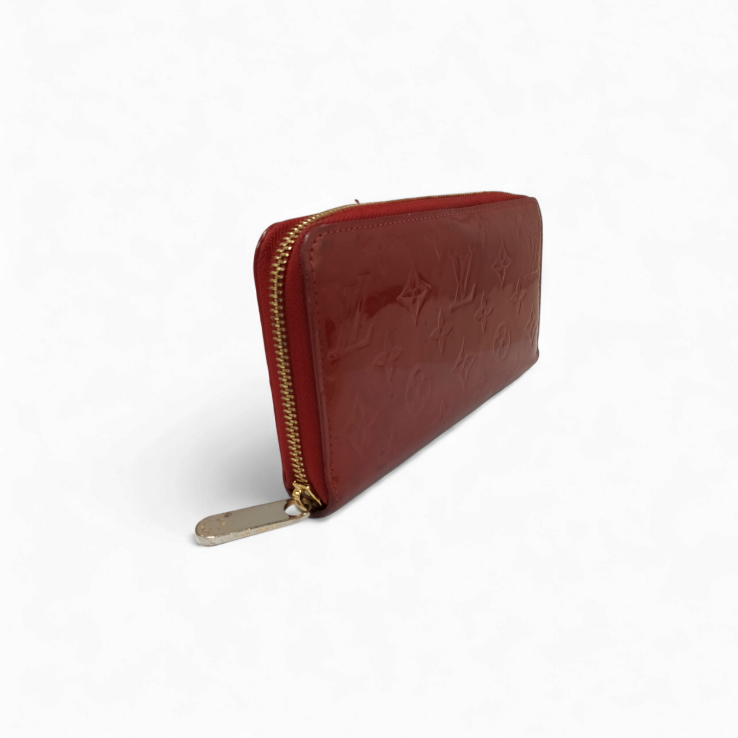 LOUIS VUITTON Long Wallet M93058 Red CA1123 *Sticky* Rank C