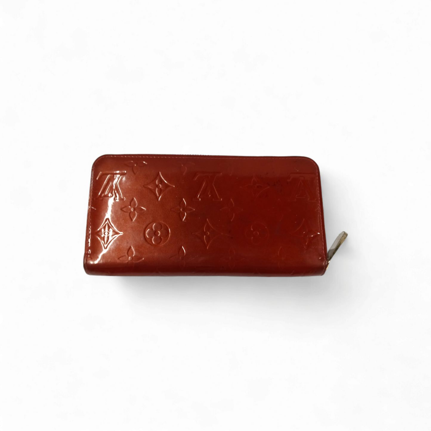 LOUIS VUITTON Long Wallet M93058 Red CA1123 *Sticky* Rank C