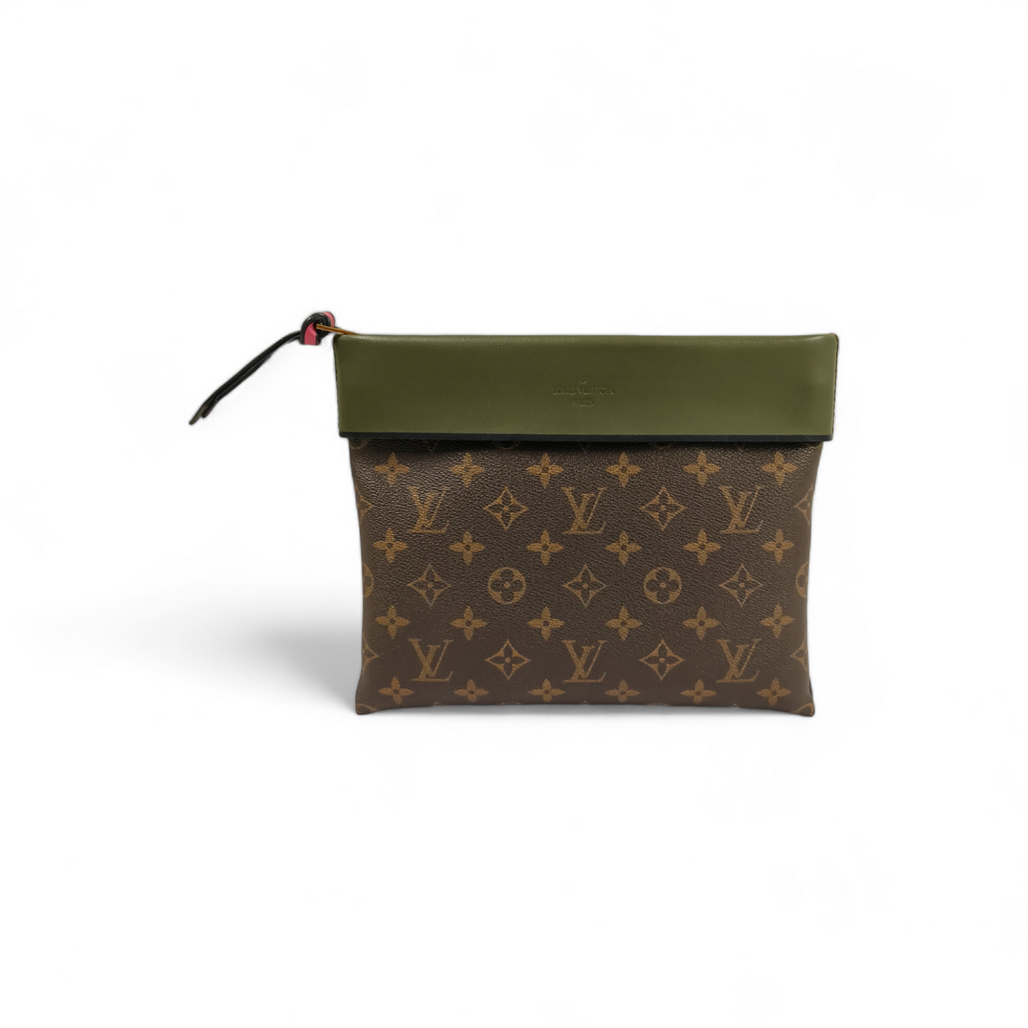 LOUIS VUITTON Clutch Bag Monogram Pochette Tuiler M64035 Brown CA0147 **Damage**  Rank B