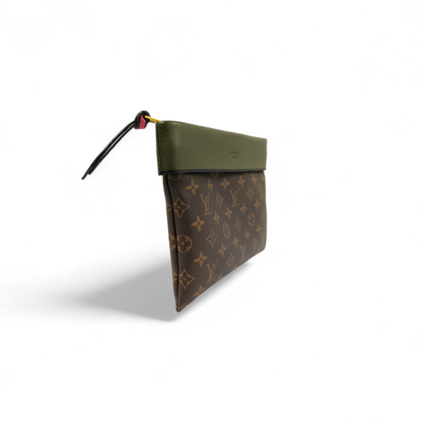 LOUIS VUITTON Clutch Bag Monogram Pochette Tuiler M64035 Brown CA0147 **Damage**  Rank B