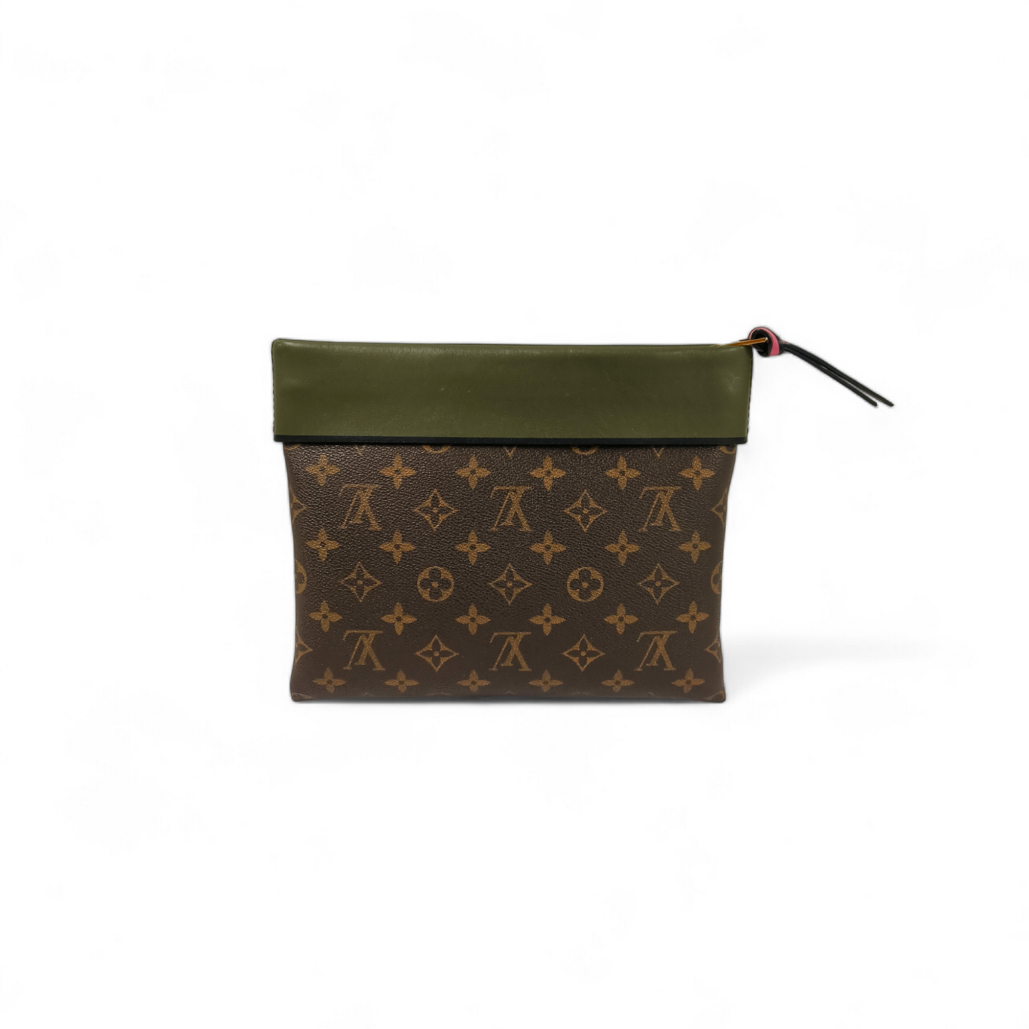 LOUIS VUITTON Clutch Bag Monogram Pochette Tuiler M64035 Brown CA0147 **Damage**  Rank B