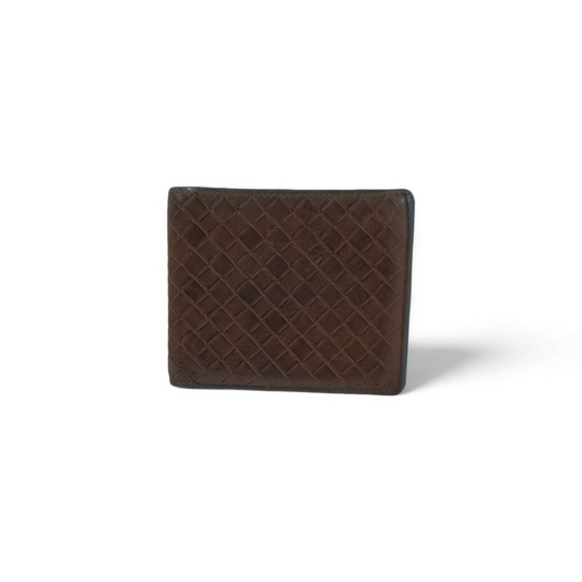 BOTTEGA VENETA Wallet Brown/Navy *Damage* Rank C