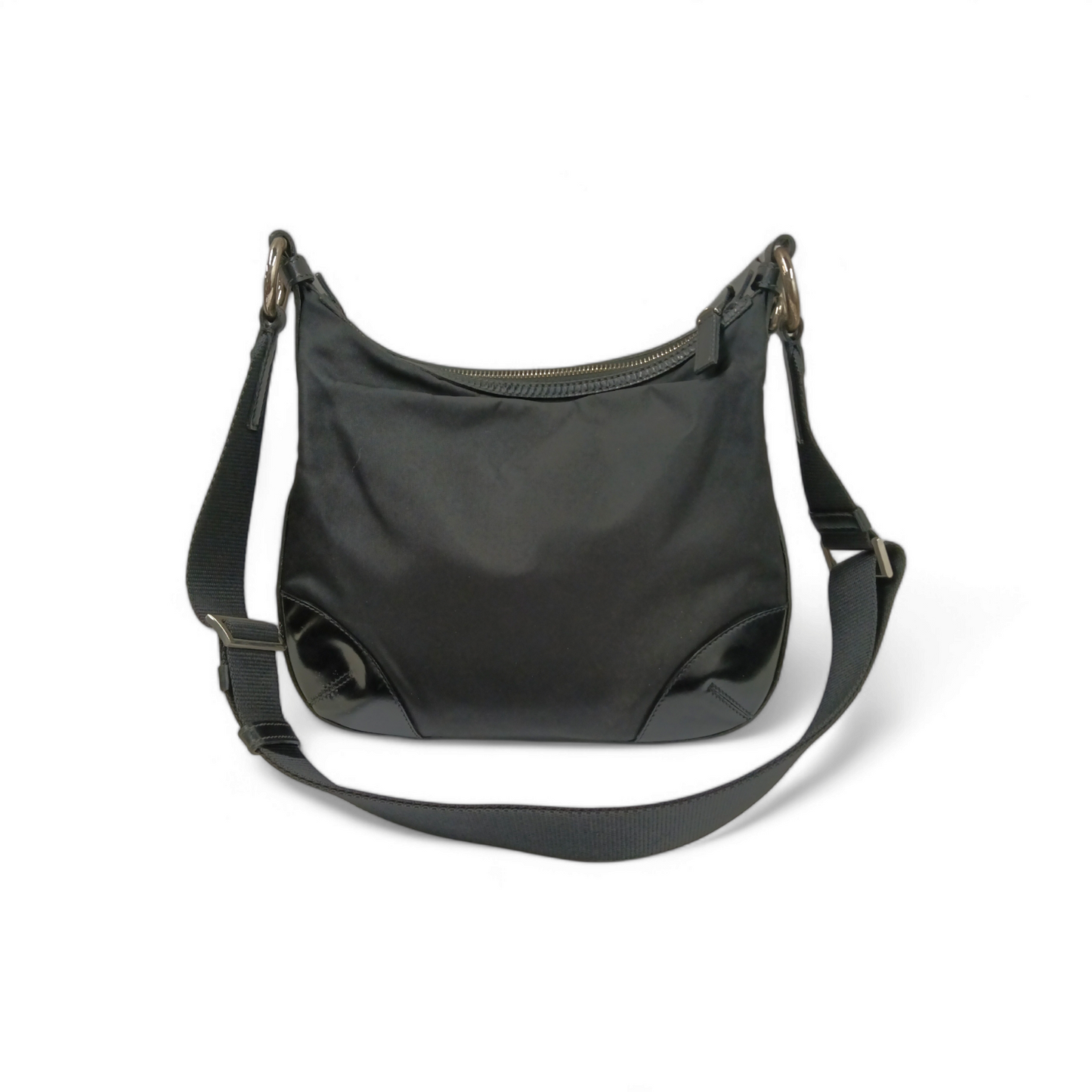 PRADA Shoulder Bag Nylon Black 32 *DAMAGE* Rank B