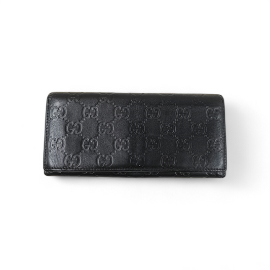 GUCCI Wallet 233154 2149 Black *Damage* Rank BC