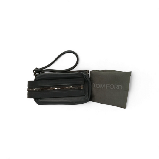 TOM FORD Clutch Bag Black *Stain* Rank B