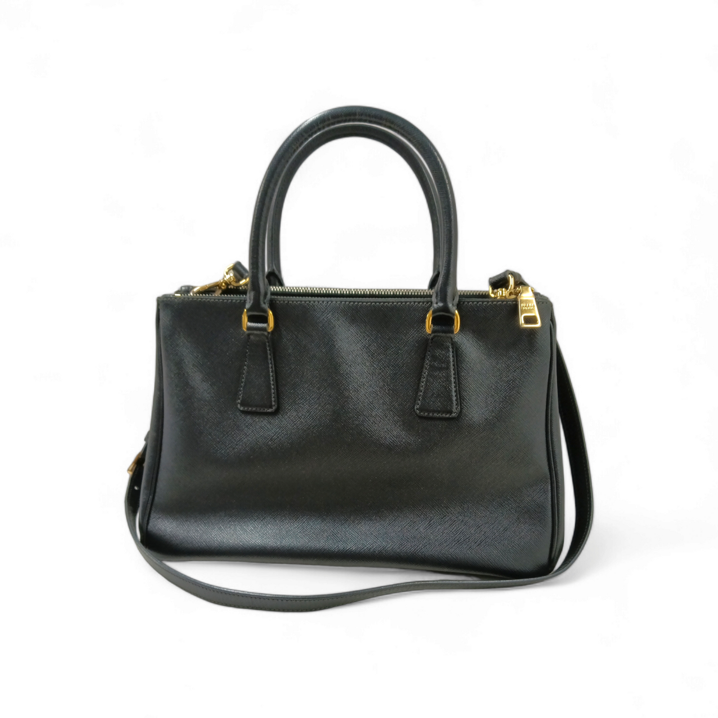 PRADA 2WAY BAG SAFFIANO BLACK BN1874 RANK(B)