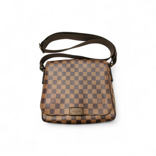 LOUIS VUITTON Shoulder Bag DAMIER N41213 Brown *Stain* FL4104 *MAGNET BROKEN* Rank B