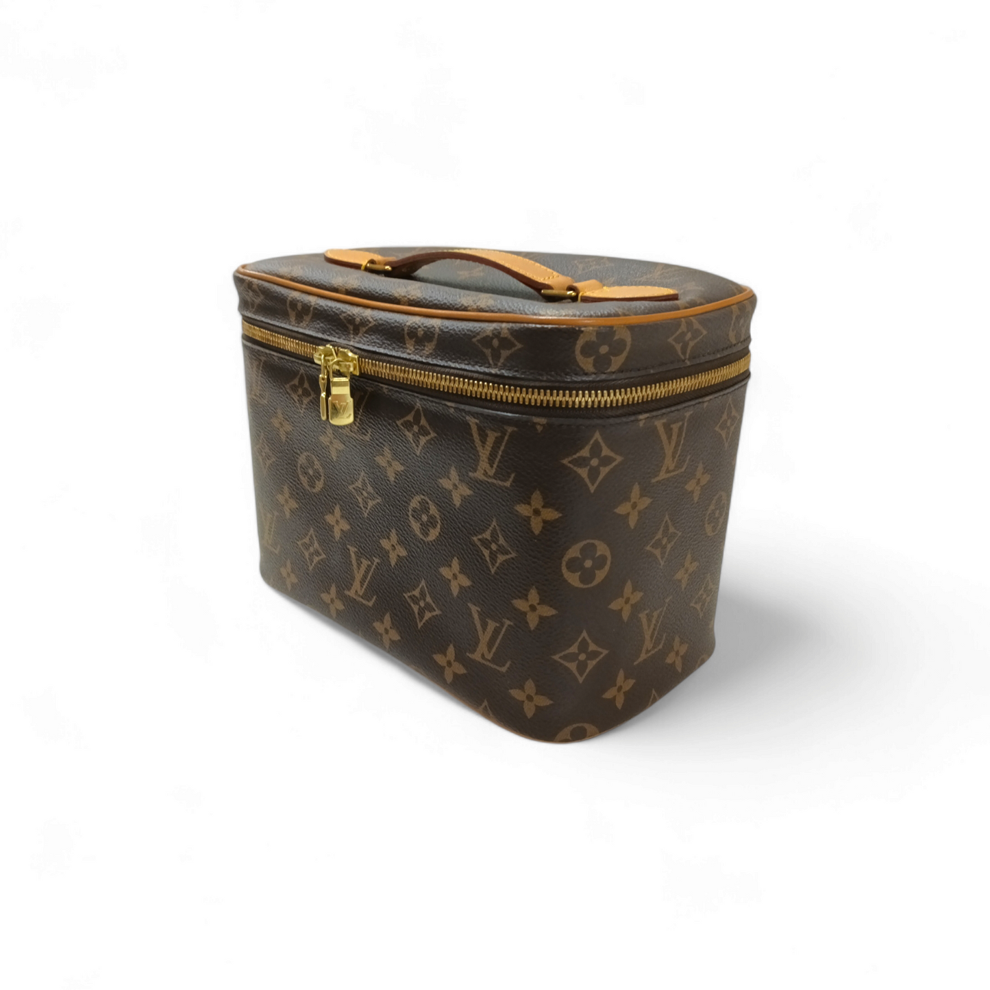 LOUIS VUITTON Box Bag Nice Vanity M42265 Brown PL4149 Rank A