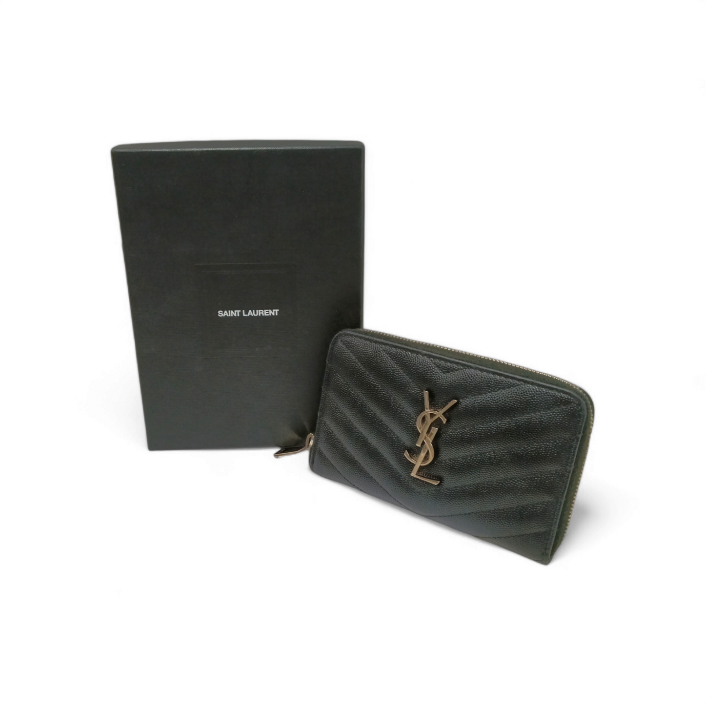 Yves Saint Laurent Wallet 481407 B0W02 1000 Black Rank B