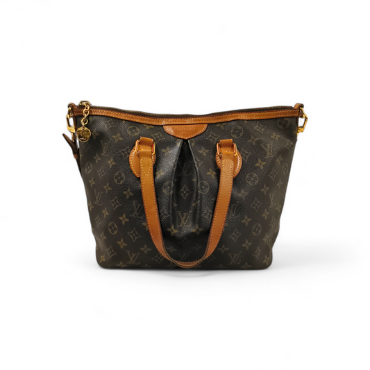 LOUIS VUITTON 2WAY Bag Monogram M40145 Brown *Stain/Scratch* VI1029 Palermo PM Rank BC