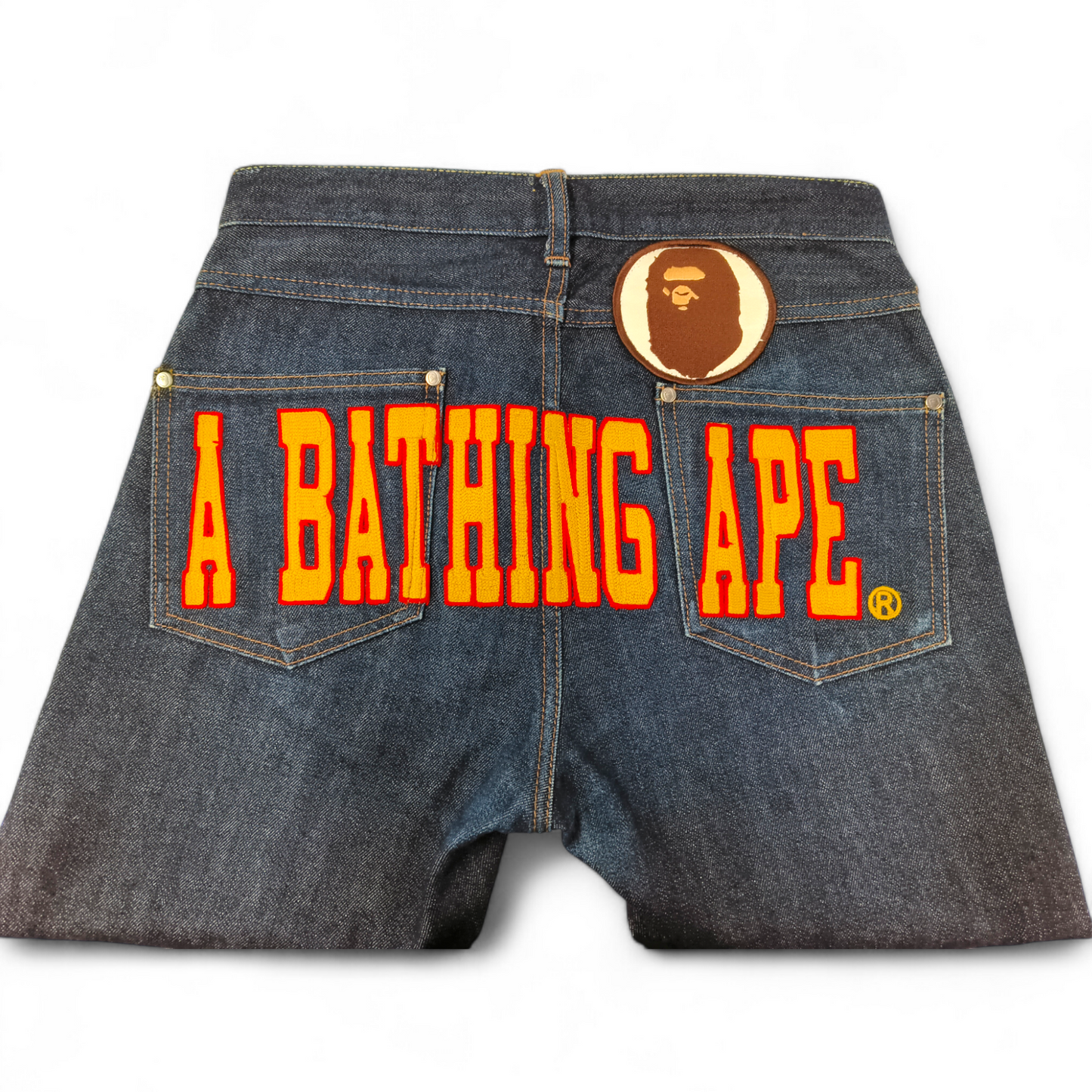 A BATHING APE Jeans SIZE S Mens Blue Rank b