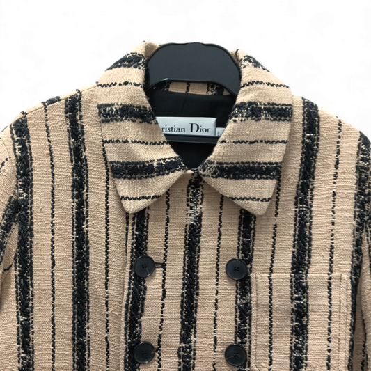 Christian Dior Jacket SIZE40 Lady's Beige/Black 021V41A7718