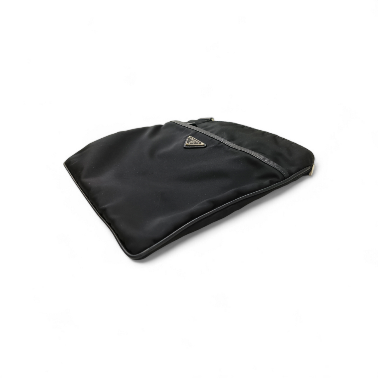 PRADA Messenger Bag 2VH053 Black *Stain* 173 Rank B