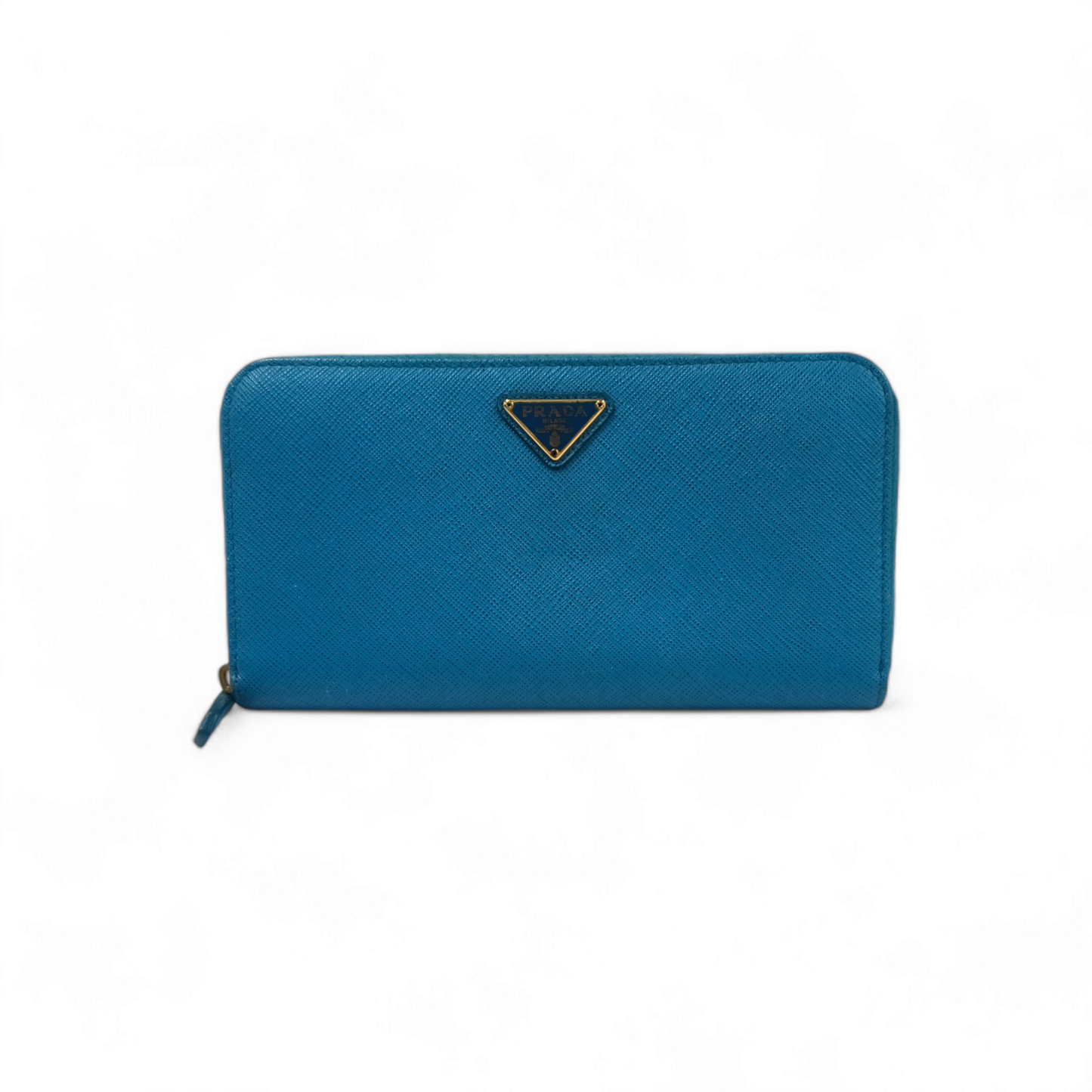 PRADA Long Wallet IML506 230A Sky Blue Rank B