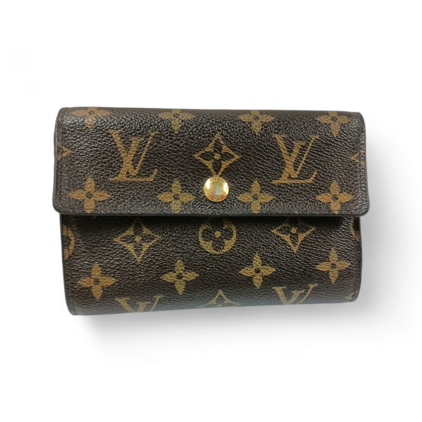 LOUIS VUITTON Wallet Monogram Brown SP1027 *NAME S.A M60047 Rank C