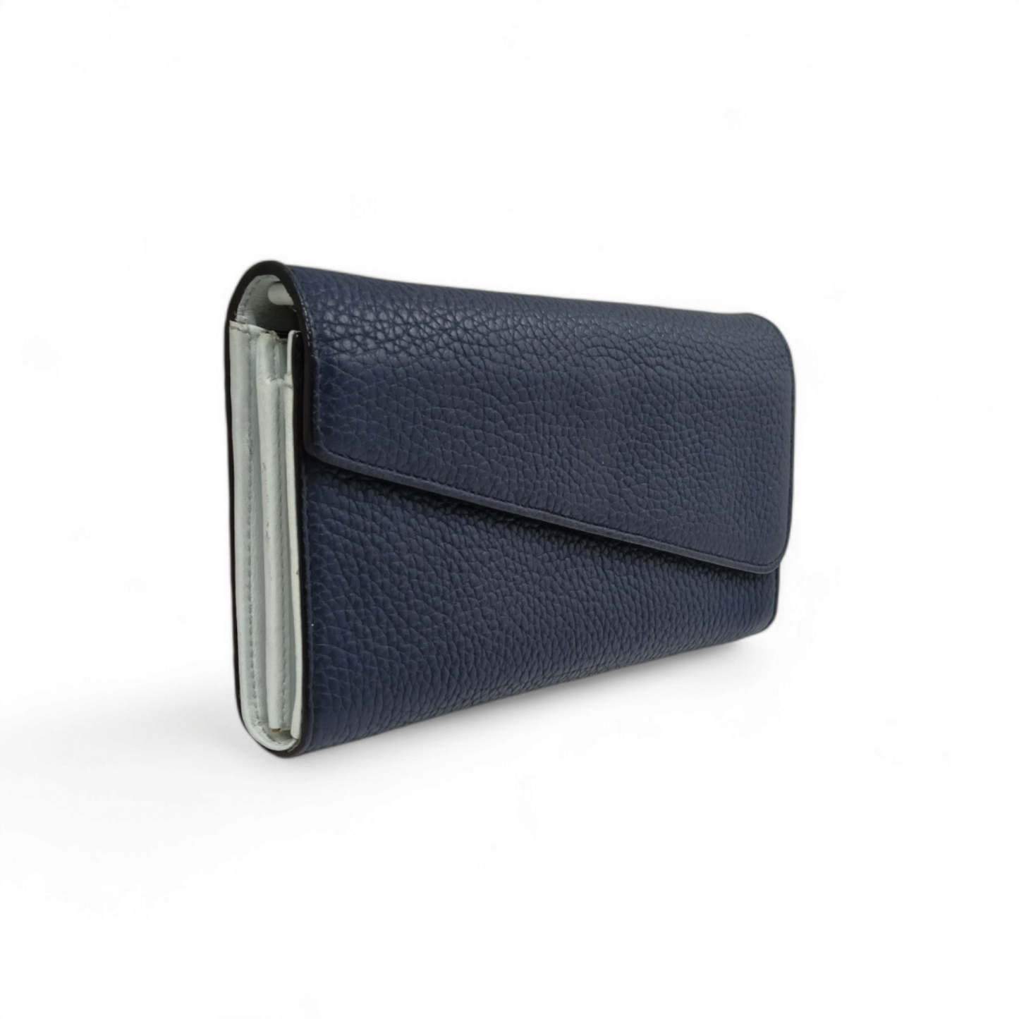 Christian Dior Wallet 24-MA-0155 Navy skyblue Rank AB