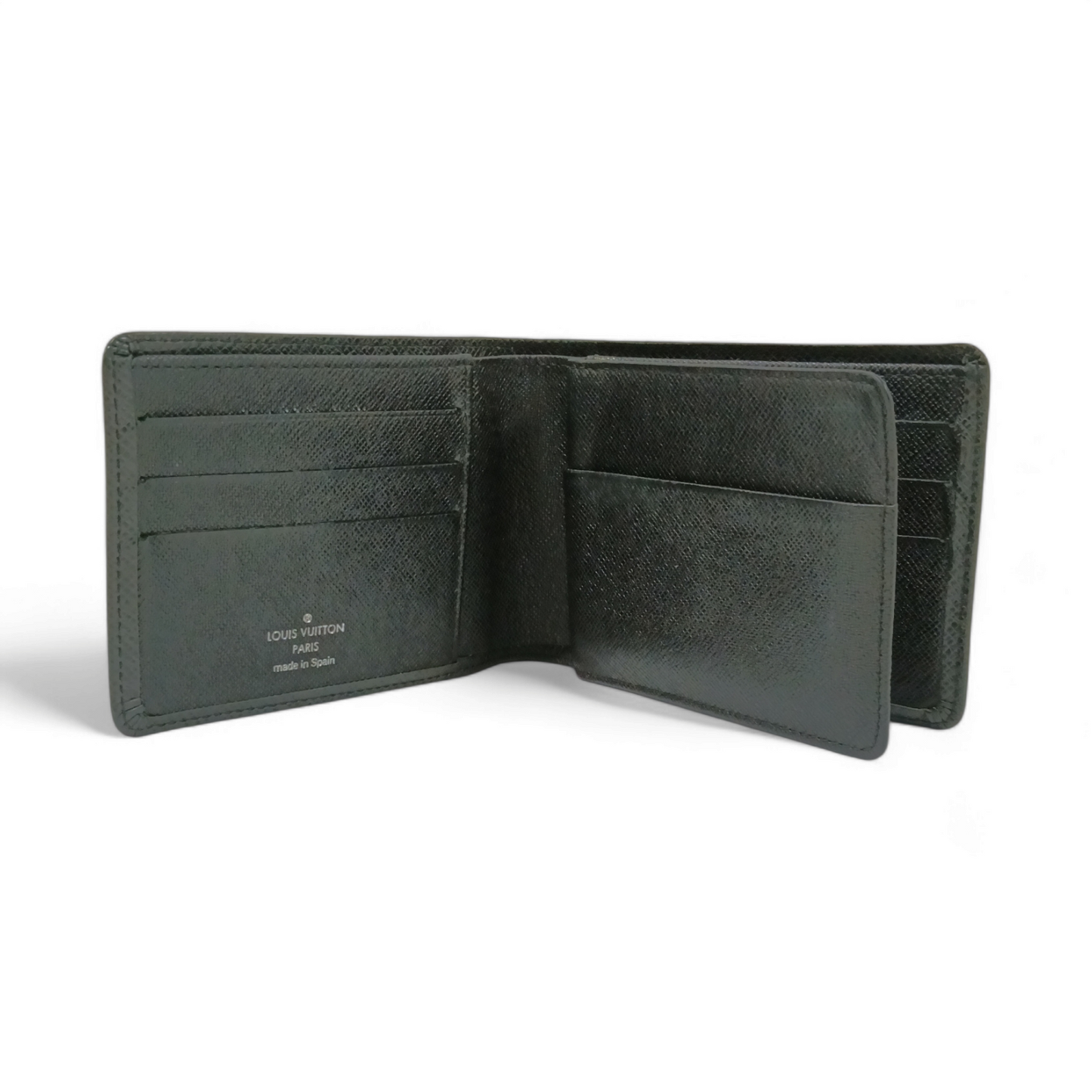 LOUIS VUITTON Wallet Taiga CA1028 Black Rank B