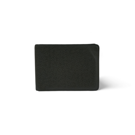 LOUIS VUITTON Wallet Taiga CA1028 Black Rank B